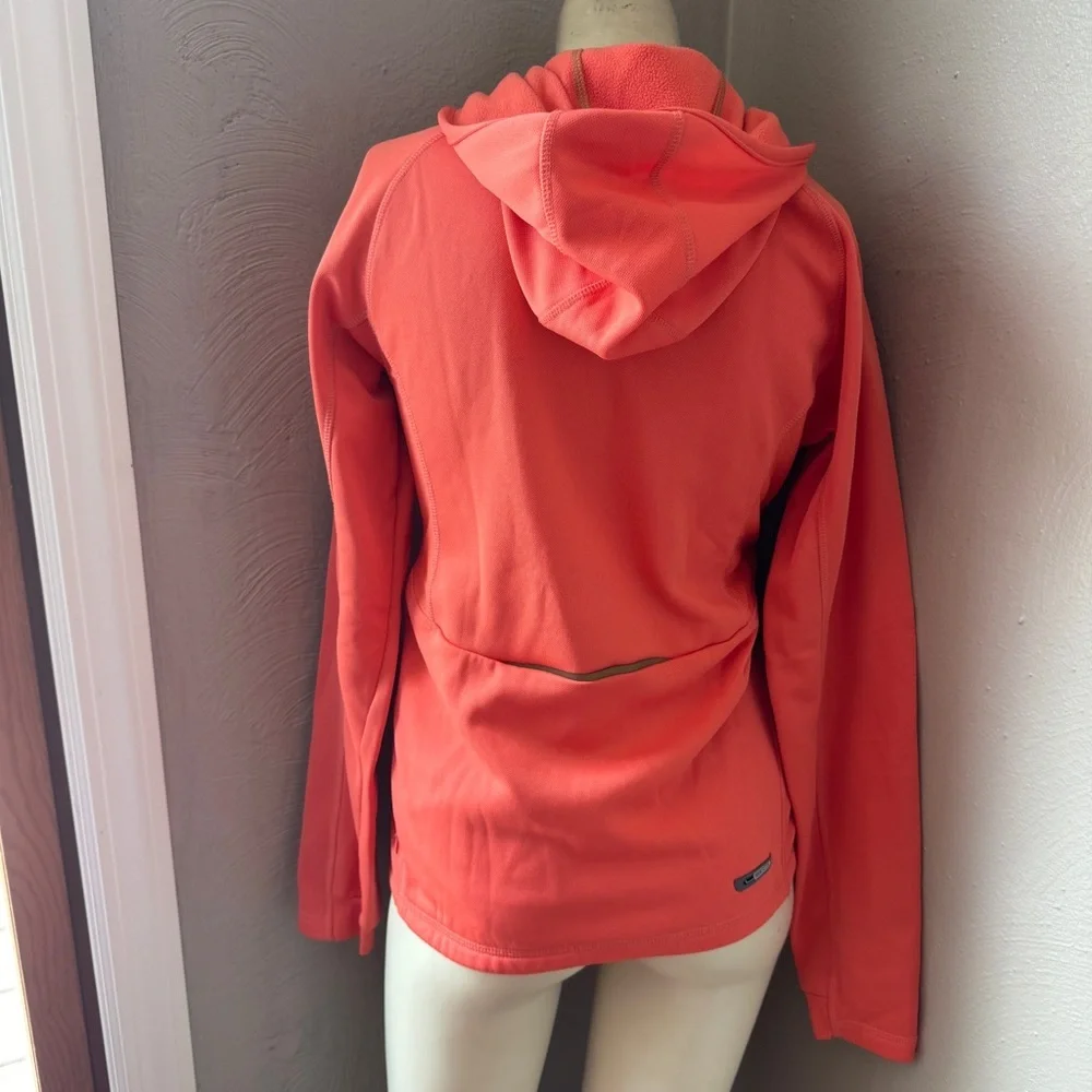 Puma quarter zip pullover hoodie size small orange women's - Picture 4 of 10